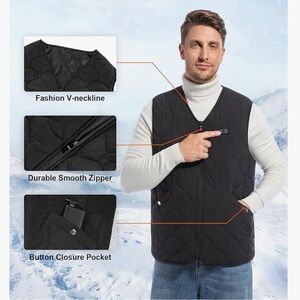 •NWT Rrtizan Heated Vest Men Lightweight Battery Pack Winter Hunting Ski Hike XL